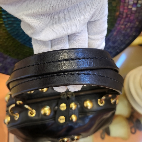 Gucci Black Leather Babouska Dome Satchel. - Picture 4 of 16